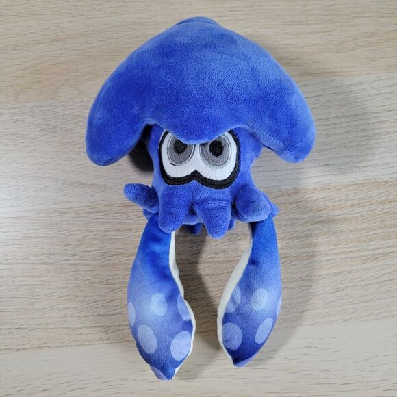Nintendo Splatoon 10" Plush Stuffed Animal Blue Squid Kid Gaming Collectable Toy - Picture 1 of 3